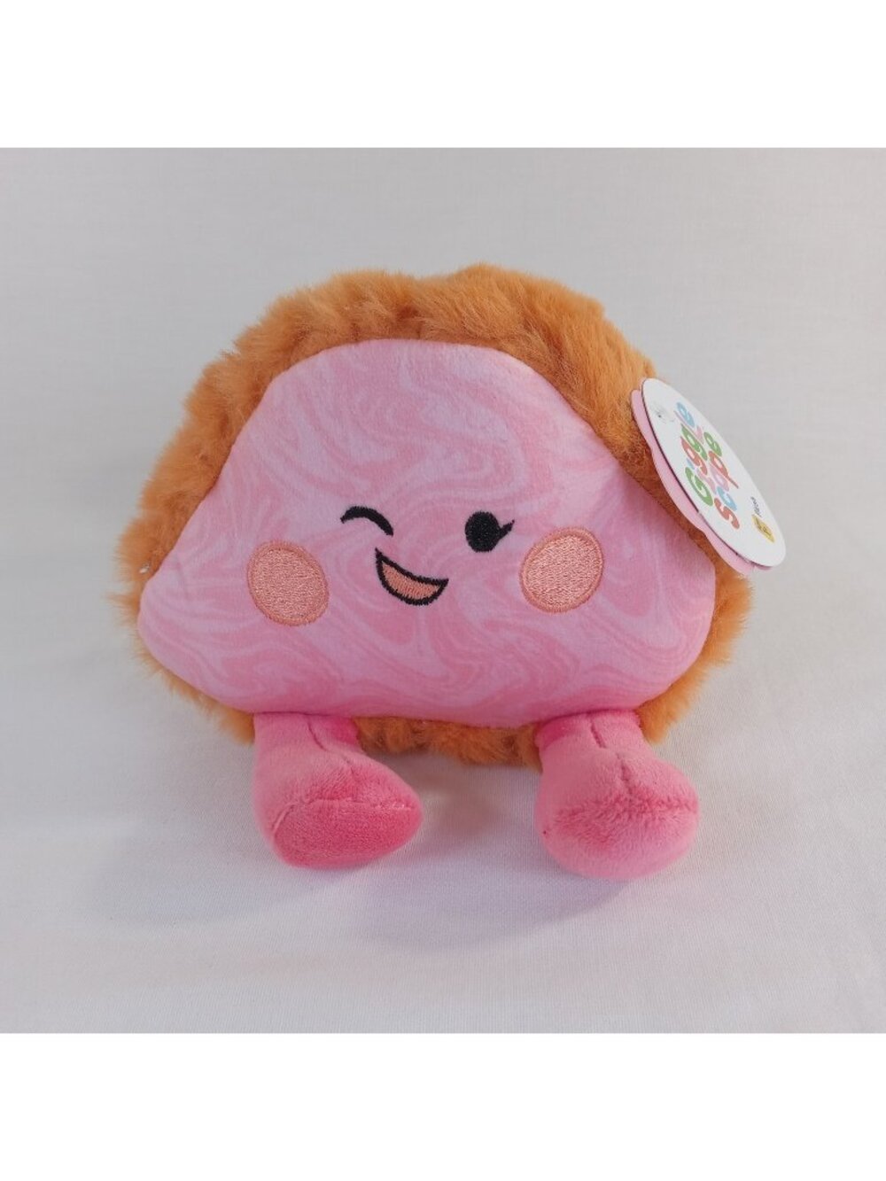 Giggle Scape Ham Plush Stuffed Animal Toy Pink Orange Foodie New with Tags